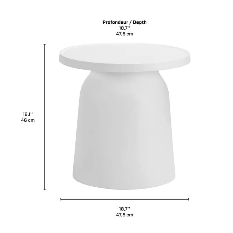 Outdoor Resin Conversation Set with 1 Accent Table and 2 Stackable Seats -
