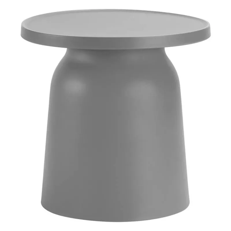 Outdoor Resin Conversation Set with 1 Accent Table and 2 Stackable Seats -
