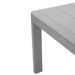 Outdoor Resin Dining Set with 1 Rectangular Table and 6 Stackable Chairs -