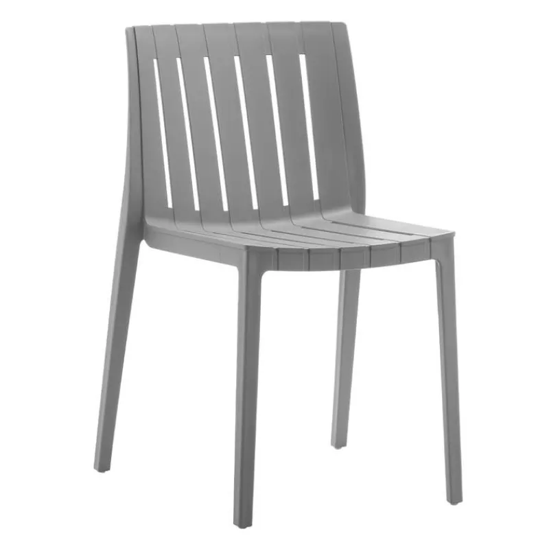 Outdoor Resin Dining Set with 1 Rectangular Table and 4 Stackable Chairs -