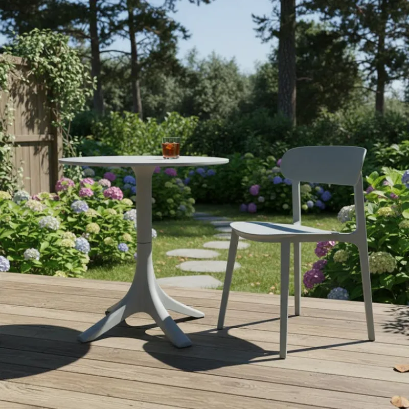 Outdoor Resin Round Table -