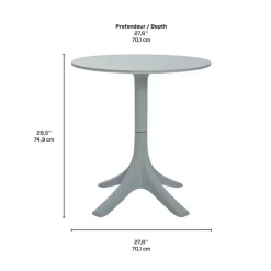 Outdoor Resin Round Table -