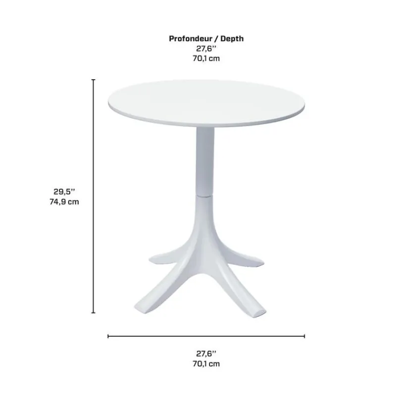 Outdoor Resin Round Table -