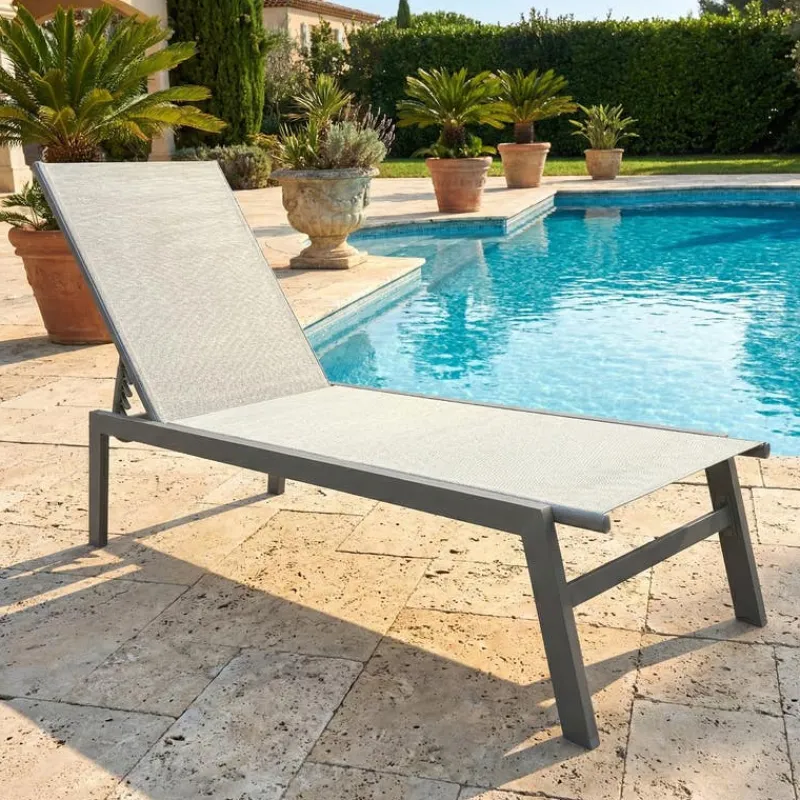 Outdoor Textilene Lounge Chair -