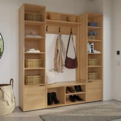 Nexera 3-Piece Entryway Furniture Set – Natural