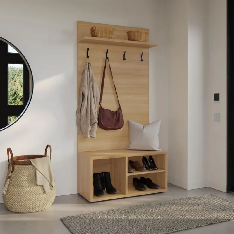Nexera 2-Piece Entryway Furniture Set – Natural