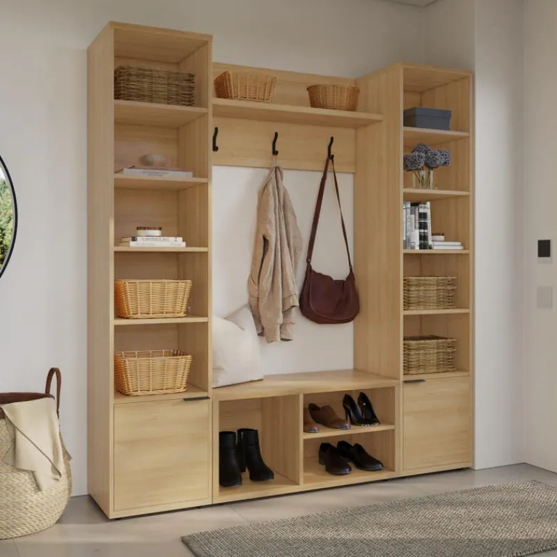 Nexera 4-Piece Entryway Furniture Set – Natural
