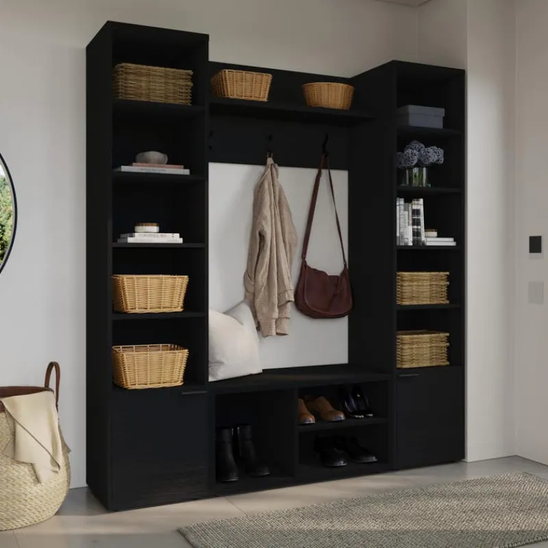 Nexera 4-Piece Entryway Furniture Set – Black
