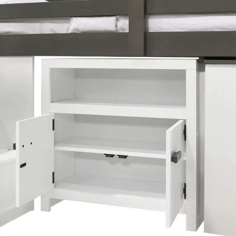 5-Piece Twin Loft Bed with Storage and Desk (39")