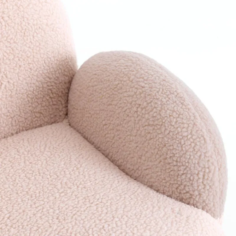 Pink Bear-Shaped Kids Armchair – 22.4" x 22.6" x 22.4"