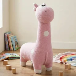 Giraffe-Shaped Kids Pouf – 29.5