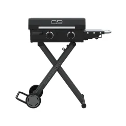 CHARBROIL Portable Propane Gas Griddle with 2 Burners - 24 000 BTU