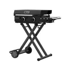 CHARBROIL Portable Propane Gas Griddle with 2 Burners - 24 000 BTU