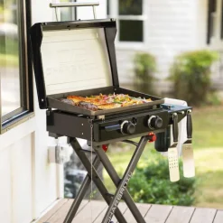 CHARBROIL Portable Propane Gas Griddle with 2 Burners - 24 000 BTU