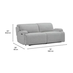 Power Modular Loveseat with Adjustable Headrests - 2 pcs