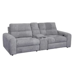 Power Modular Reclining Loveseat and Console - 3 pcs