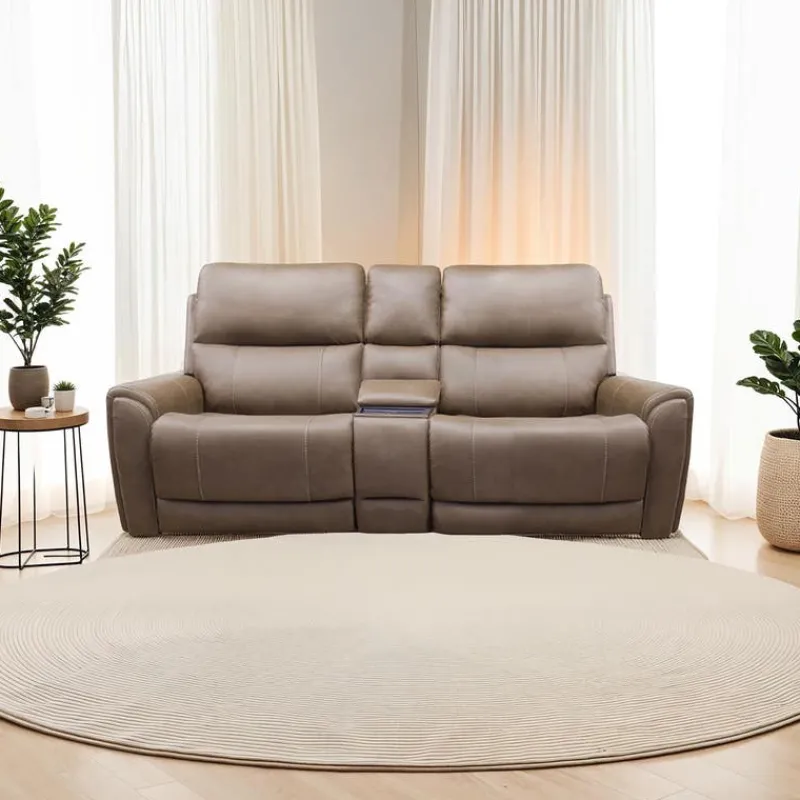 Power Modular Reclining Loveseat with Console - 3 pcs