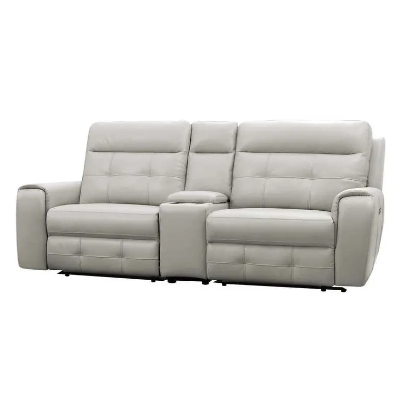 Power Modular Reclining Loveseat with Console and USB Ports - 3 pcs