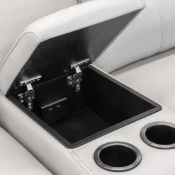 Power Modular Reclining Loveseat with Console and USB Ports - 3 pcs