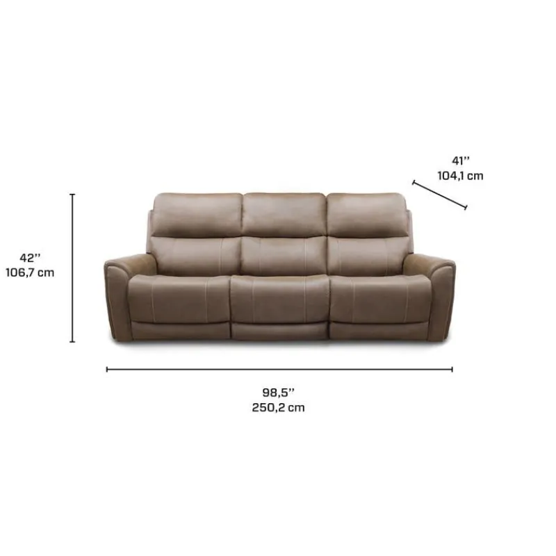 Power Modular Reclining Sofa - 3 pcs