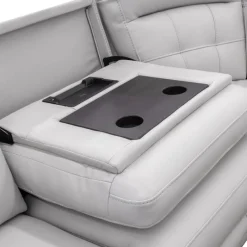 Power Modular Reclining Sofa with Fold-Down Backrest - 3 pcs