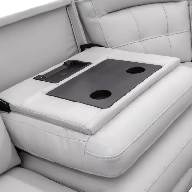 Power Modular Reclining Sofa with Fold-Down Backrest - 3 pcs
