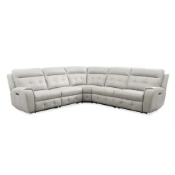 Power Modular Reclining Sectional with Fold-Down Backrest - 5 pcs