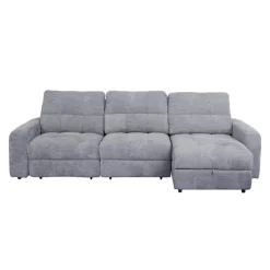 Power Modular Reclining Sofa with 1 Slider and Chaise - 3 pcs