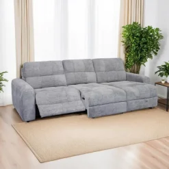 Power Modular Reclining Sofa with 1 Slider and Chaise - 3 pcs