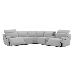 Power Modular Sectional and Console with Built-In Audio System - 6 pcs