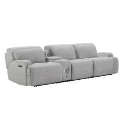 Power Modular Sofa and Console with Built-In Audio System - 4 pcs
