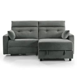 Power Recliner Loveseat and Right-Facing Chaise with Storage -