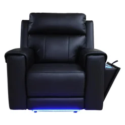 Power Recliner with Massage, Heat, and Retractable Console with Built-In Sound System