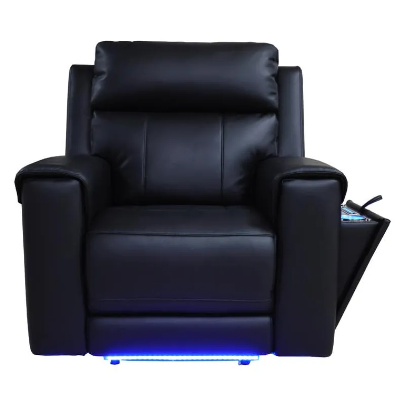 Power Recliner with Massage, Heat, and Retractable Console with Built-In Sound System