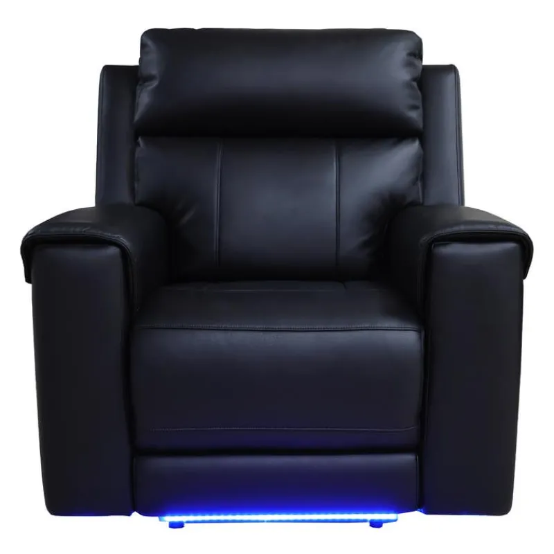 Power Recliner with Massage, Heat, and Retractable Console with Built-In Sound System