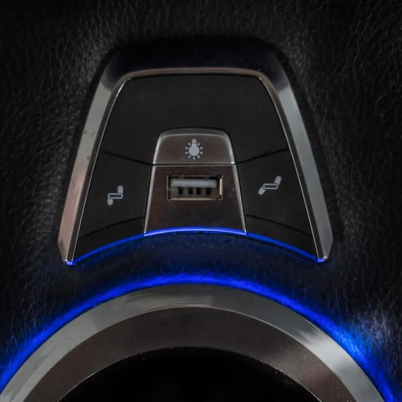 Power Recliner with Storage, Cup Holders and LED Lighting -