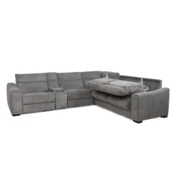 Power Reclining Sleeper Sectional with Console - 6 pcs