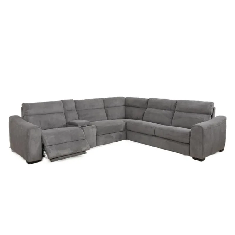 Power Reclining Sleeper Sectional with Console - 6 pcs