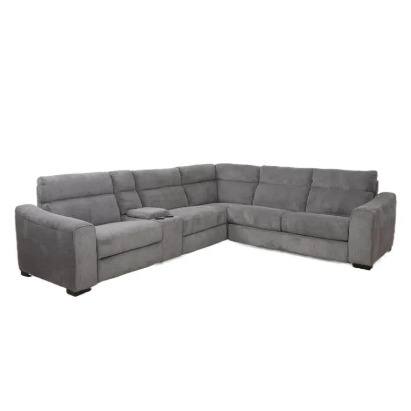 Power Reclining Sleeper Sectional with Console - 6 pcs