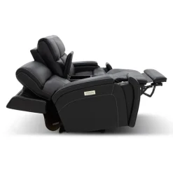 Power Reclining Loveseat with Adjustable Headrests, Console and Immersive Sound System