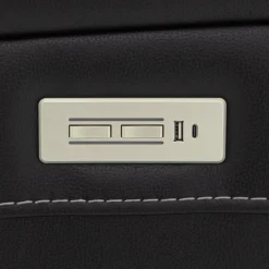 Power Reclining Loveseat with Adjustable Headrests, Console and Immersive Sound System