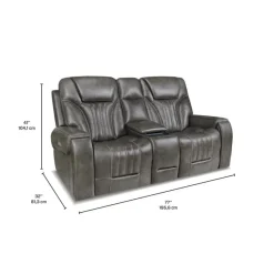 Power Reclining Loveseat with Adjustable Headrests