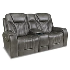 Power Reclining Loveseat with Adjustable Headrests