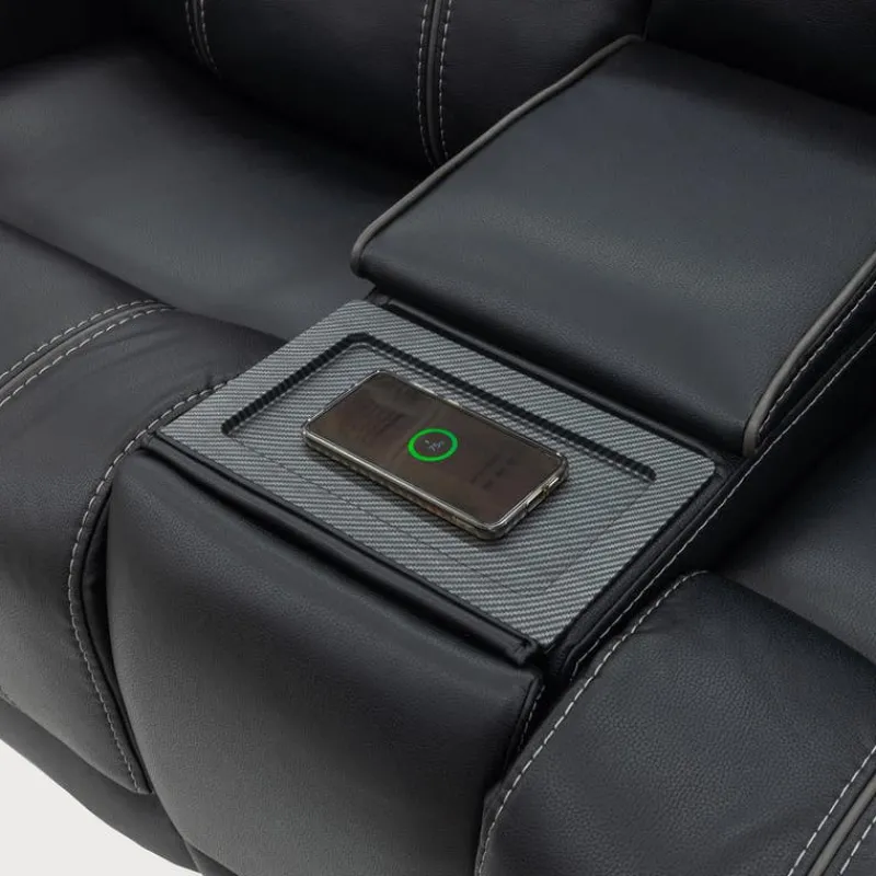 Power Reclining Loveseat with Adjustable Headrests