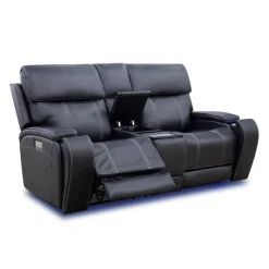 Power Reclining Loveseat with Adjustable Headrests