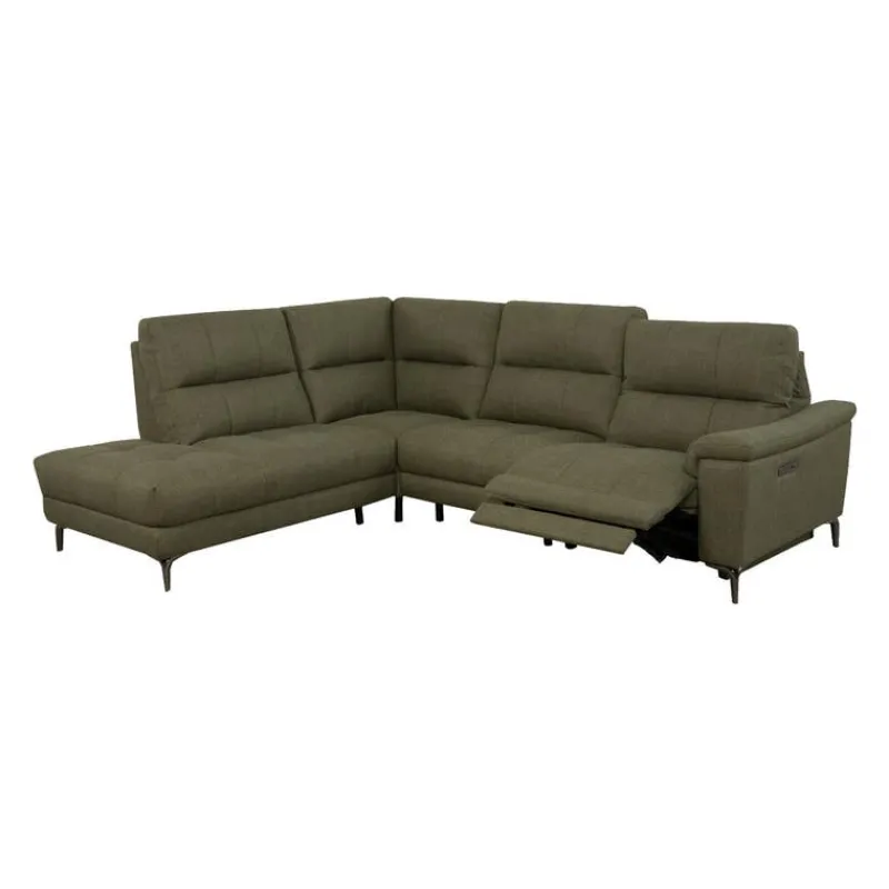 Power Reclining Sectional with Adjustable Headrest