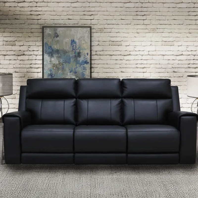Power Reclining Sofa with Massage, Heat, and Fold-Down Backrest with Built-In Sound System