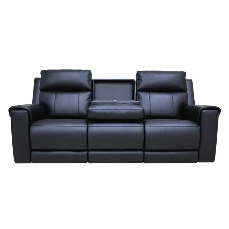 Power Reclining Sofa with Massage, Heat, and Fold-Down Backrest with Built-In Sound System