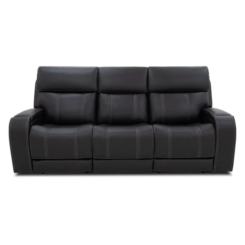 Power Reclining Sofa with Adjustable Headrests, Fold-Down Seat and Immersive Sound System