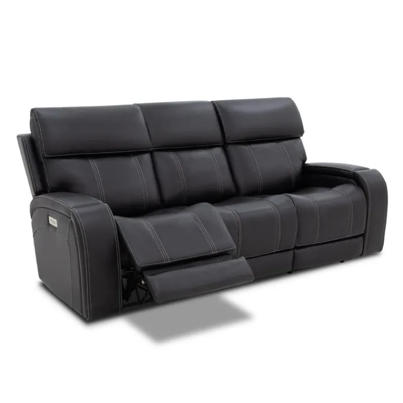 Power Reclining Sofa with Adjustable Headrests, Fold-Down Seat and Immersive Sound System
